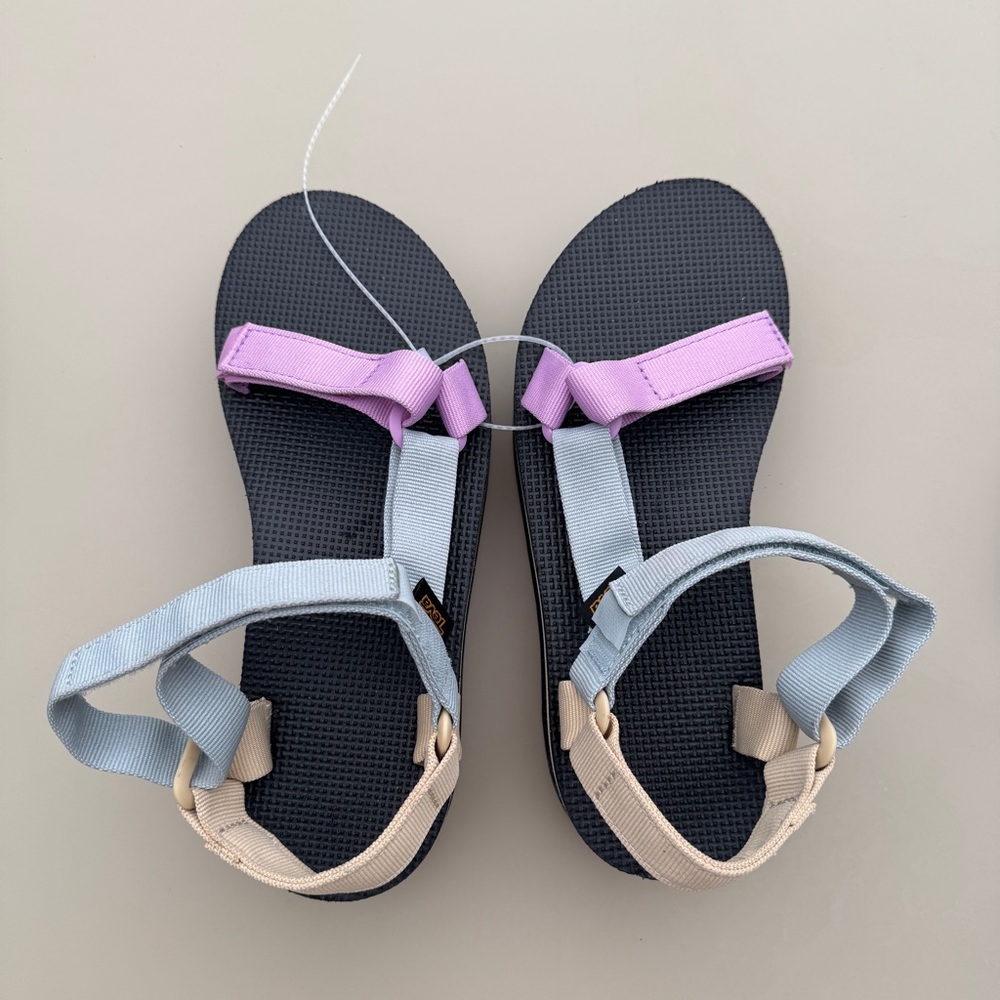 New Teva Flatform Universal Sherbert Multi Colorful Sz 8 Sandals Platform